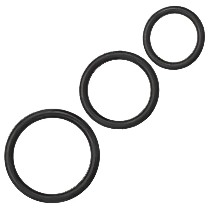 CAL EXOTICS Dildos Rubber RingsBlack 3Pk