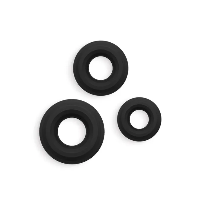 Renegade 3pc Fireman Rings Black Nsnovelties Anal