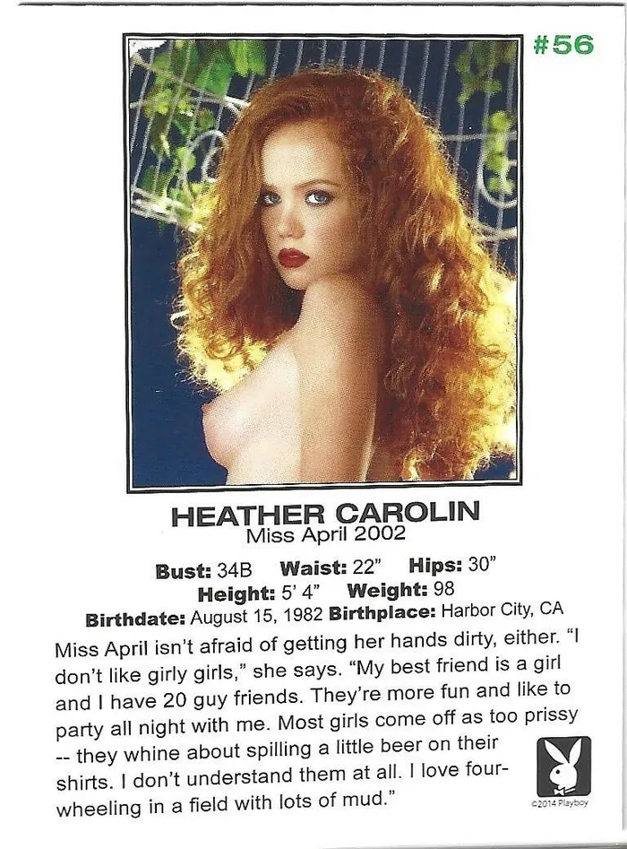 Dans Cards Playboy Centerfold Update 3 2000 2002 Heather Carolin Card 56 Vibrators Dans Cards Playboy Centerfold Update 3 2000 2002 Heather Carolin Card 56 Vibrators
