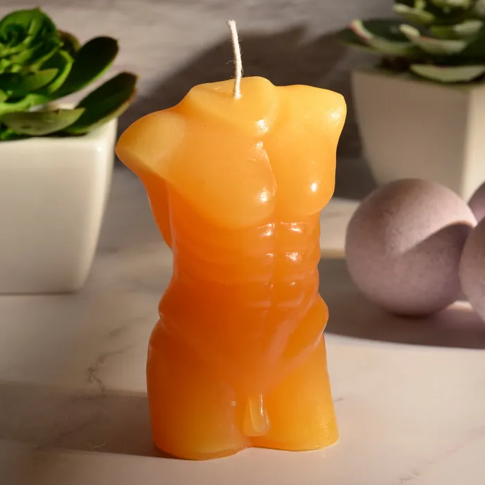 LaCire Muscular Male Drip Candle Torso Form IV Sportsheets Male Sex Toys