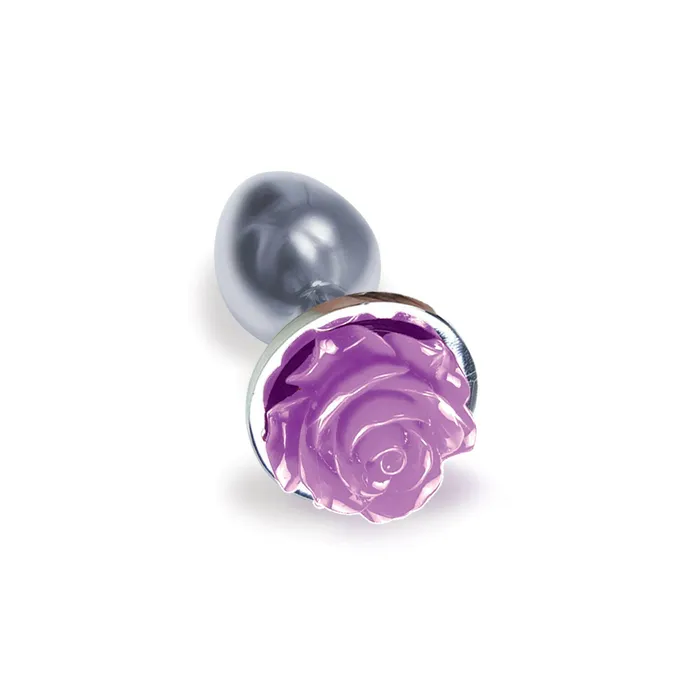 Anal Icon Brands The 9s the Silver Starter Rose Floral Stainless Steel Butt Plug Rose Purple Anal Icon Brands The 9s the Silver Starter Rose Floral Stainless Steel Butt Plug Rose Purple
