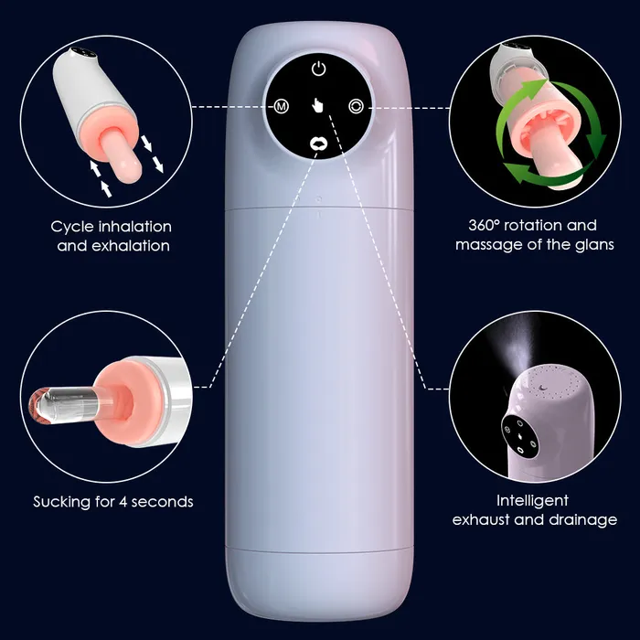 Domlust Male Sex Toys Automatic Sucking Rotating Penis Masturbation Cup Blowjob Male Masturbator Sex Toys for Men
