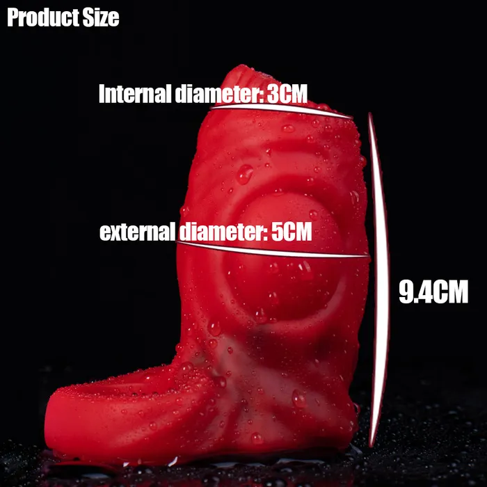 Domlust Male Sex Toys Monsterdildo Cock Ring Penis Sleeve Enlarger Sillicone Stretchy Sex Toy for Men