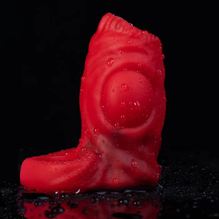Domlust Male Sex Toys Monsterdildo Cock Ring Penis Sleeve Enlarger Sillicone Stretchy Sex Toy for Men