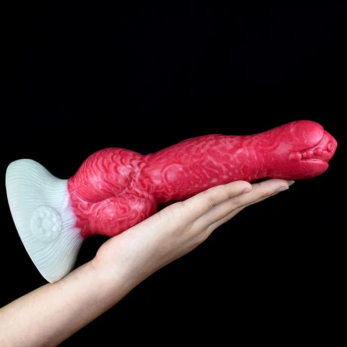 Female Sex Toys DirtyToyz Erebus Lifelike Canine Dog Dildo with Knot in 3 Sizes Hellfire Color Female Sex Toys DirtyToyz Erebus Lifelike Canine Dog Dildo with Knot in 3 Sizes Hellfire Color