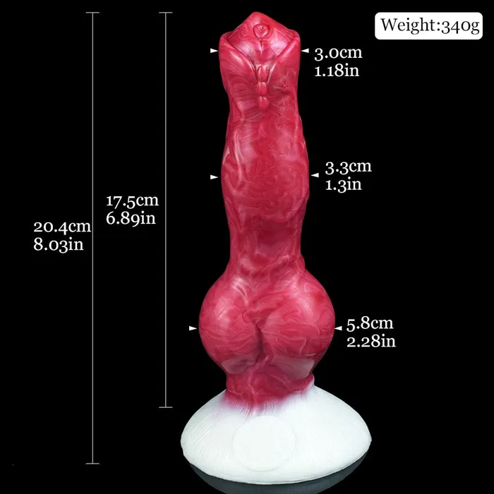 Female Sex Toys DirtyToyz Erebus Lifelike Canine Dog Dildo with Knot in 3 Sizes Hellfire Color Female Sex Toys DirtyToyz Erebus Lifelike Canine Dog Dildo with Knot in 3 Sizes Hellfire Color