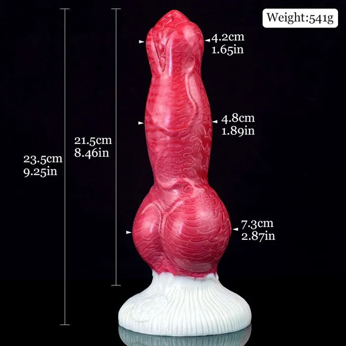 Female Sex Toys DirtyToyz Erebus Lifelike Canine Dog Dildo with Knot in 3 Sizes Hellfire Color Female Sex Toys DirtyToyz Erebus Lifelike Canine Dog Dildo with Knot in 3 Sizes Hellfire Color
