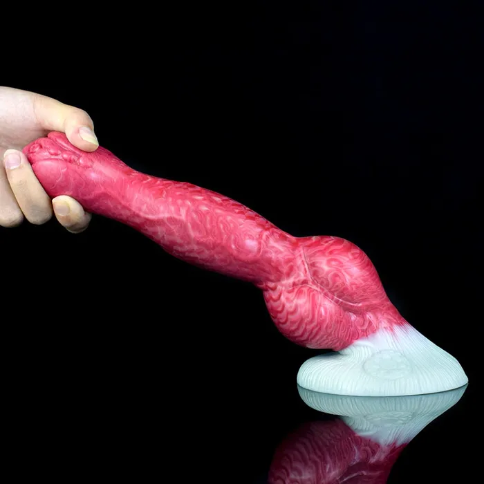 Female Sex Toys DirtyToyz Erebus Lifelike Canine Dog Dildo with Knot in 3 Sizes Hellfire Color Female Sex Toys DirtyToyz Erebus Lifelike Canine Dog Dildo with Knot in 3 Sizes Hellfire Color