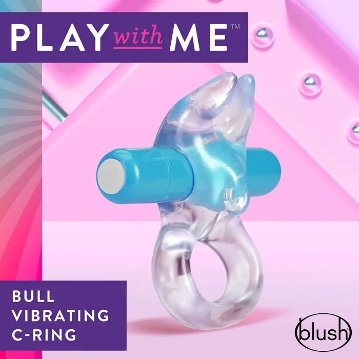 Couples Blush Play With Me Bull Vibrating CRing Blue Couples Blush Play With Me Bull Vibrating CRing Blue