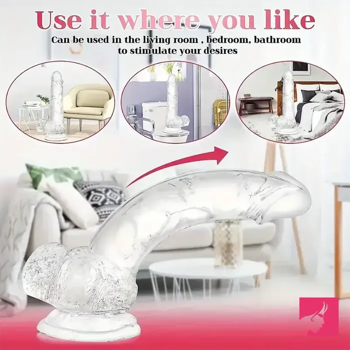 Dildos Weadultshop 73in Clear Real Skin Like Dildo For Female Male Love Pleasure Love