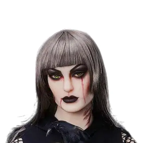 Irontech Doll Head Male Sex Toys H704 Sex Doll HeadGothic girlIrontech Doll Head