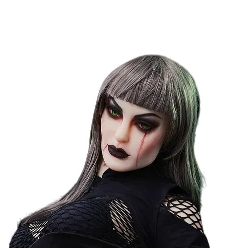 Irontech Doll Head Male Sex Toys H704 Sex Doll HeadGothic girlIrontech Doll Head