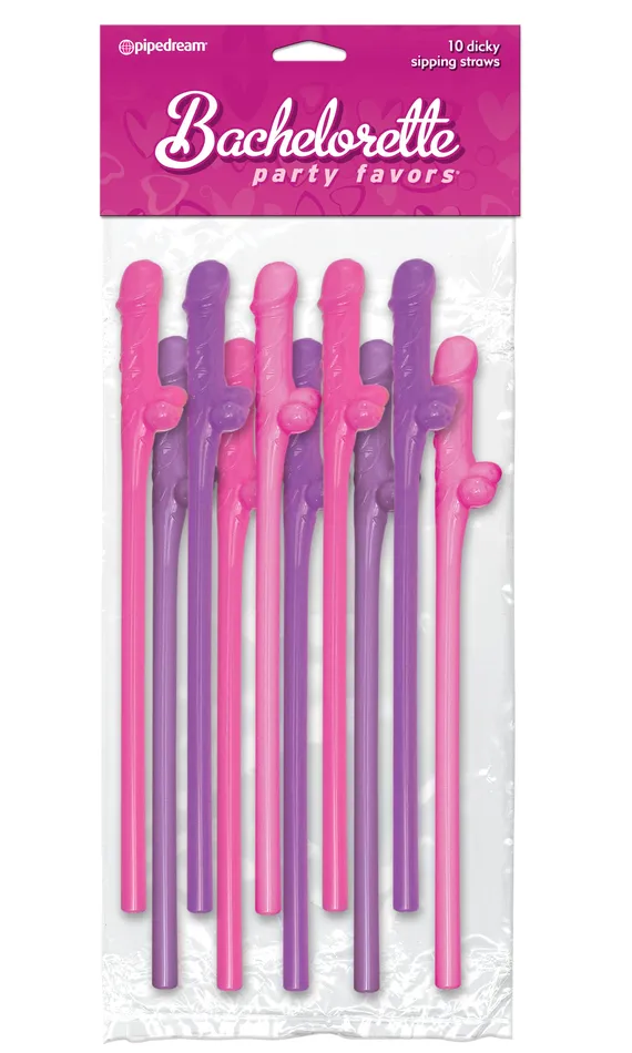 Pipedream Vibrators Dicky Party Straws Giggles and Sips for Fun Parties